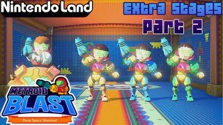 Nintendo Land  Coop Metroid Blast  Extra Stages Part 2 [upl. by Alaikim]