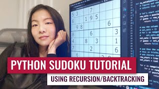 Coding a Sudoku solver in Python using recursionbacktracking [upl. by Disharoon]