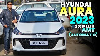 2024 Hyundai Aura Facelift SX Plus AMT Review and Walkaround 🔥✅ l MRCars [upl. by Helaina]