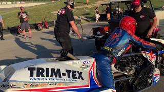 World’s Fastest Motorcycle Team Makes Pre Race checks Top Fuel Nitro Larry “Spiderman” McBride [upl. by Ineslta922]