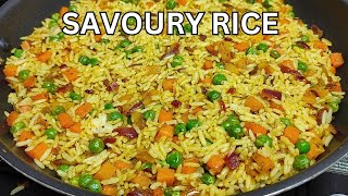 A Simply Delicious Savoury Rice Recipe  Wanna Cook [upl. by Ahseiat]