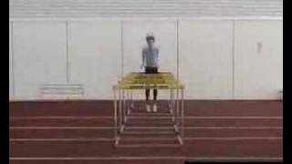 High Jump  Plyometrics Training Hurdle Rebound Jumps 1 [upl. by Leiuqeze]