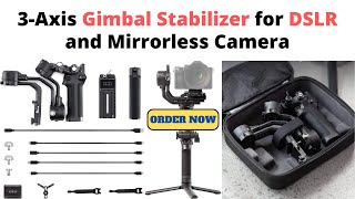 DJI RSC 2  3Axis Gimbal Stabilizer for DSLR and Mirrorless Camera Nikon Sony Panasonic [upl. by Yduj384]