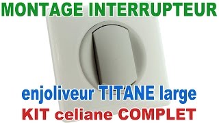 INTERRUPTEUR celiane blanc glossy 67001 enjoliveur doigt large TITANE 68301 finition 66631 yesterday [upl. by Adyam495]