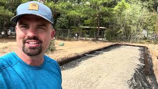 How To Layout Rail Road Ties For RV Pads  Simple Set Up [upl. by Irtimid724]