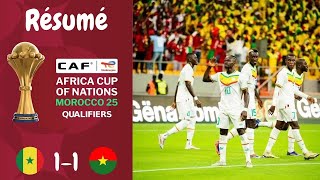 Résumé Sénégal VS Burkina Faso  Qualification Can 2025 Journée 1 [upl. by Compte306]