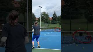 tennisdoubles Target the low middle against 2 netplayers [upl. by Itraa]