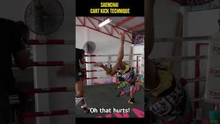 Saenchai Cart Kick Technique 👌 shorts [upl. by Parsaye]