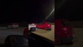 Mk5 GTI VS mk7 GTI🚀 racecar nightracing [upl. by Lainad]