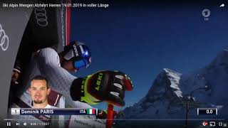 Wengen Abfahrt Herren 2019 [upl. by Ytirehc]