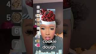 TikTok filter ranking cookie dough tiktok food cookiedough [upl. by Aynav]