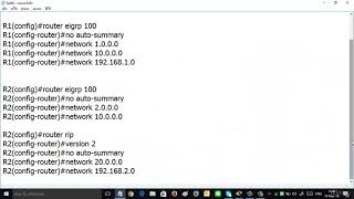 18 Redistribute Route EIGRP amp RIP [upl. by Colburn]