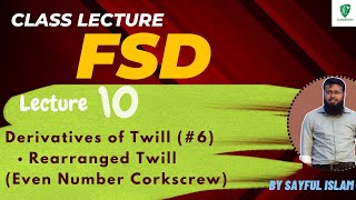 FSD  10  Derivatives of Twill Weave  Rearrange Twill  Single amp Group Rearrange  Corkscrew Weave [upl. by Kimball375]