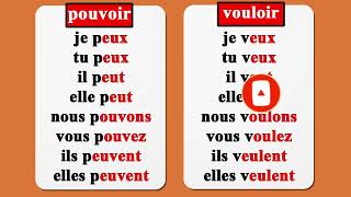 conjugaison les verbes du 3ème groupe présent pouvoir et vouloir [upl. by Ogirdor]