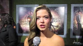 Sasha Pieterse Interview  Beautiful Creatures Premiere [upl. by Nosneh]