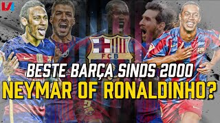 Beste 11 FC Barcelona Sinds 2000 Twijfelshow Tussen Artiesten Neymar amp Ronaldinho [upl. by Yoho]