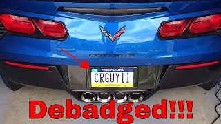 Debadged  PA Registration Sticker Removal [upl. by Eruza]