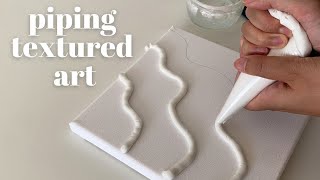 3D Textured Art Using a Piping Bag 😱 [upl. by Skolnik52]