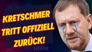 Neuwahlen Kretschmer hat offiziell seinen Rücktritt erklärt [upl. by Anillek621]