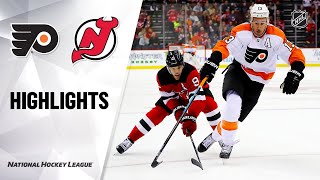 NHL Highlights  Flyers  Devils 110119 [upl. by Setsero]