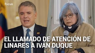 El enérgico llamado de atención de la JEP a Iván Duque [upl. by Norrab]