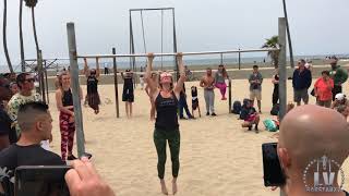 Muscle Beach Calisthenics Jam 3 PullUp Competition [upl. by Nodnas]