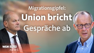 Stress beim Migrationsgipfel Merz und Ampel können sich nicht einigen  Aktuelle Stunde [upl. by Obe]