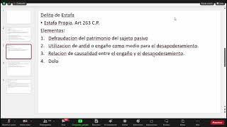 Clase 5 Continuación Derecho Penal ll lll Unidad 7 11 2024 [upl. by Atnoid]