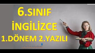 6SINIF İNGİLİZCE 1DÖNEM 2YAZILI2024 [upl. by Linkoski]