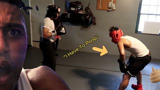 I POOPED ON MYSELF WHILE SPARRING 💩😭 [upl. by Diraj540]