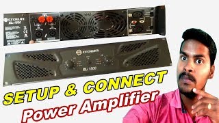 how to setup and connect in power amplifier [upl. by Annij126]