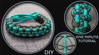 How to Make Paracord Bracelet Tying Cobra Knots [upl. by Dorahs]