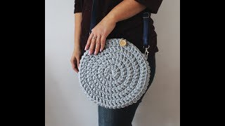 Okrągła torebka na szydełku Round crochet bag [upl. by Ainolloppa931]