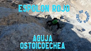 Escalada en Picos de Europa Espolon rojo a picos de Sta Ana y Aguja Ostaicoechea [upl. by Lowenstern]