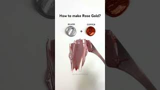 How to make Rose Gold colormixing rosegold satisfying [upl. by Liana]