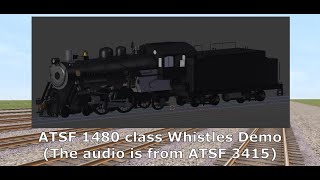 ATSF 1480 whistles Demo [upl. by Halima]