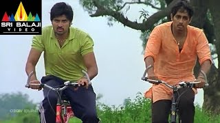 Baava Movie Climax Cycle Race Scene  Siddharth Pranitha  Sri Balaji Video [upl. by Nayt489]