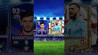 🇬🇪 Kvaratskhelia vs Mamardashvili 🇬🇪  fcmobile fifamobile fifa soccer footballgame vs [upl. by Ayanaj]