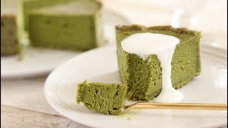 抹茶とホワイトチョコのチーズスフレタルト Matcha and white chocolate cheese souffle tart｜抹茶のお菓子｜HidaMari Cooking [upl. by Earlene]