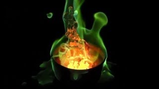 RHNBMethanol and Boric Acid Green Fire [upl. by Nagirrek]