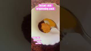 Instant skin lightening and Brightening pack and Blemishes Removal Remedy facepack [upl. by Yemrots]