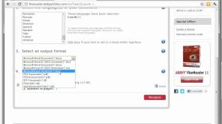Převod obrázků a naskenovaných dokumentů na text  ABBYY FineReader Online CDRcz [upl. by Iris]