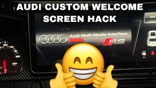 AUDI SECRET CUSTOM SCREEN HACK [upl. by Ayouqat]