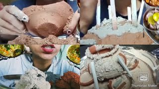 Asmr clay eating edit shortsfor youcrunchmukbang [upl. by Tabber714]