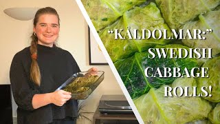 How to Make quotKåldolmarquot Swedish Cabbage Rolls [upl. by Nwahc]