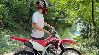 RIP le pneu 💥 HONDA 125 CRF [upl. by Sul]