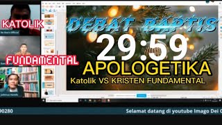 MANTAP DEBAT APOLOGETIKA KATOLIK VS KRISTEN PROTESTAN FUNDAMENTAL TENTANG PEMBABTISAN [upl. by Jaret]