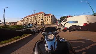 Yamaha Dragstar XVS 650 Bobber  POV RAW PURE ENGINE SOUND 4K [upl. by Essilrahc]