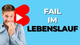 🚀FAIL im Lebenslauf😬 Karriereguru shorts youtubeshorts [upl. by Leirbaj]