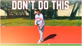 How to Position Racquet in Beginning Stage of Tennis Serve [upl. by Danais]